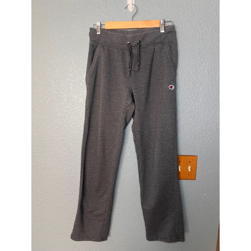 Champion Authentic Athleticwear Gray Fleece Sweatpants Straight Leg Mens Medium